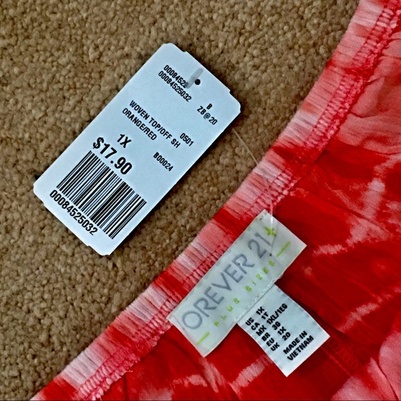 Forever 21 Plus Size 1x Off Shoulder Woven Top - Picture 4 of 8